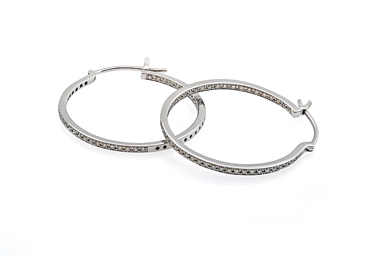 Σκουλαρίκια Ασημένια Με Πέτρες