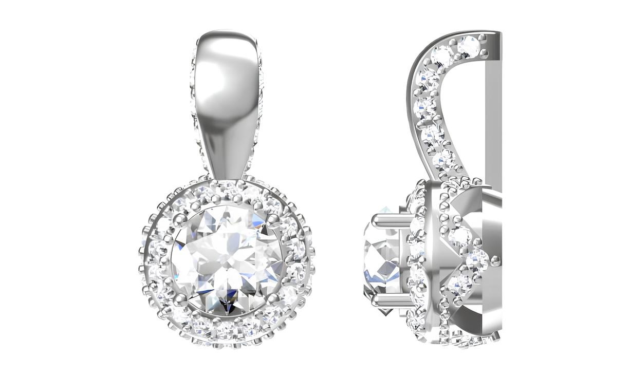 Σκουλαρίκια Ασημένια Με Άσπρες Πετρές